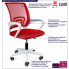 infografika czerwonego ergonomicznego fotela do biurka Azon 3X
