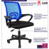 infografika niebieskiego krzesła obrotowego Azon 4X