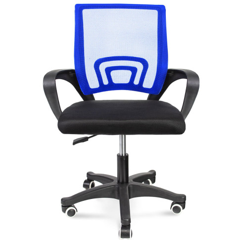 niebieskie krzeslo obrotowe do biurka azon 4x