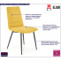 Żółte krzesło tapicerowane Zifo