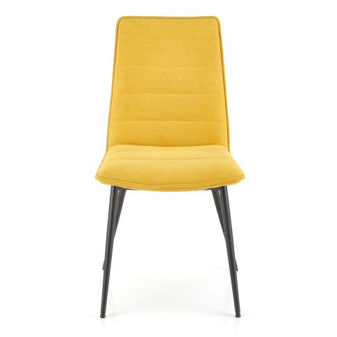 Żółte pikowane krzesło Zifo