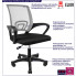 infografika szarego krzesła obrotowego Azon 4X