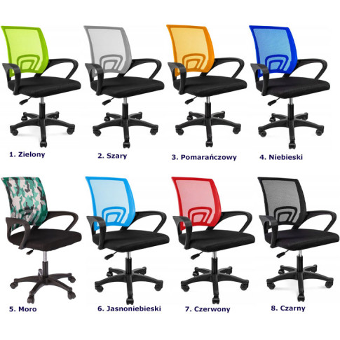 kolory ergonomicznego krzesła obrotowego Azon 4X