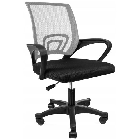 szary fotel obrotowy biurowy ergonomiczny Azon 4X