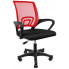 Czerwony fotel obrotowy do komputera - Azon 4X