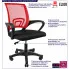 infografika czerwonego ergonomicznego krzesła obrotowego Azon 4X