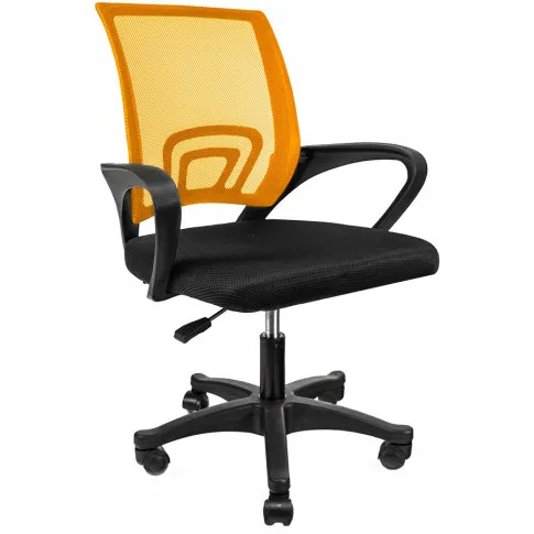 pomarańczowe krzesło obrotowe do biurka Azon 4X