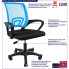 infografika niebieskiego ergonomicznego krzesła obrotowego Azon 4X