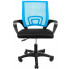niebieski fotel obrotowy na kółkach do biura Azon 4X