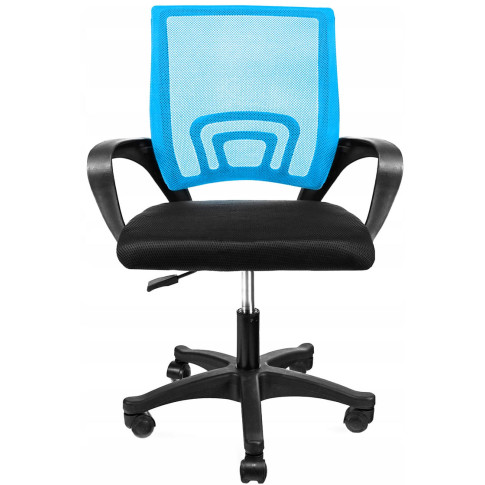 niebieski fotel obrotowy na kółkach do biura Azon 4X