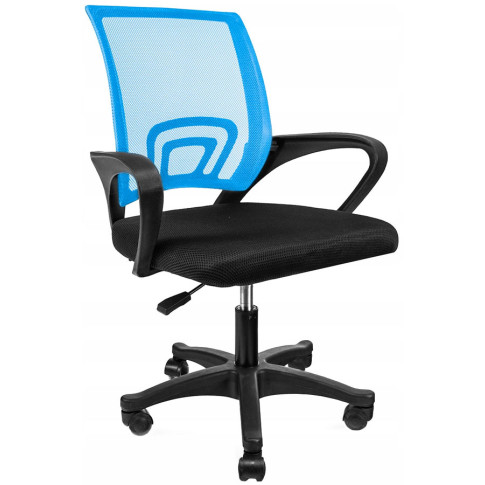 niebieskie krzesło obrotowe do komputera młodzieżowe Azon 4X