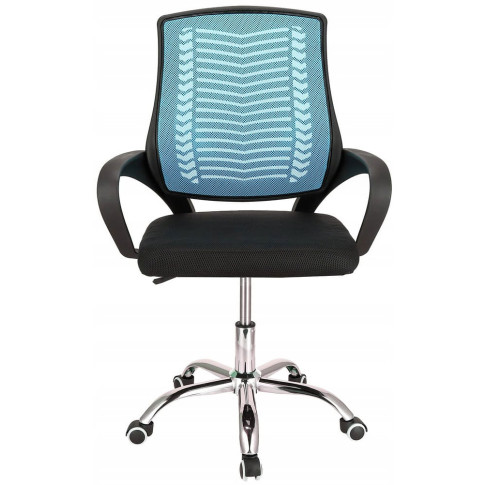 jasnoniebieskie krzesło obrotowe z podłokietnikami Roso