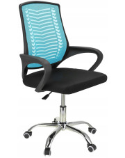 Jasnoniebieskie krzesło do komputera - Roso w sklepie Edinos.pl