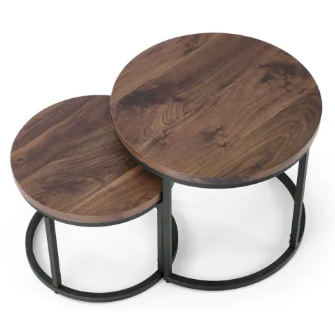 Stoliki w kolorze orzecha Pasifo