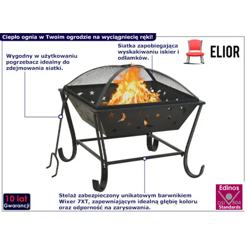 Nowoczesne palenisko Gleni