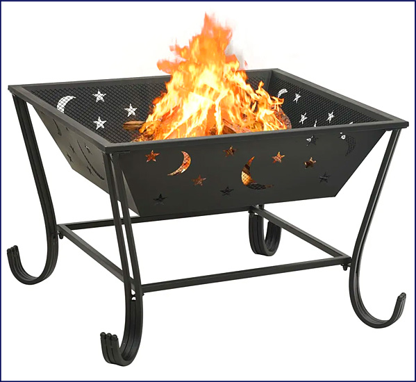 Kwadratowe palenisko ogrodowe Santes