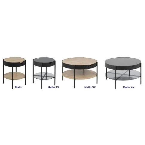 Zdjęcie stolik kawowy Dortis dąb do salonu | Edinos.pl