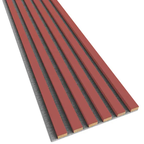 Panel lamelowy ścienny koralowy szary filc Mavel