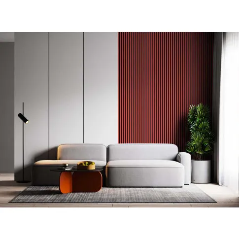 Wizualizacja aranżacji ze ściennymi lamelami koralowymi Mavel