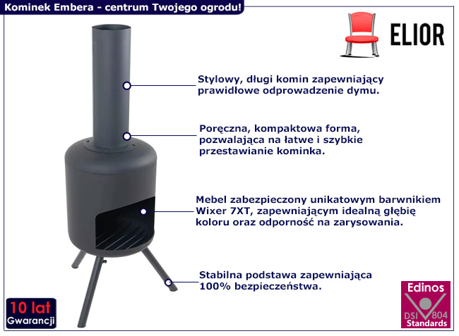 Kominek ogrodowy Ravim
