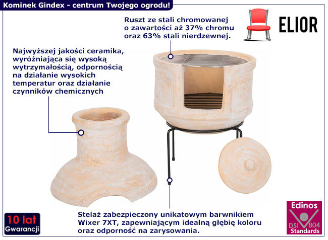 Kominek ogrodowy Gindex