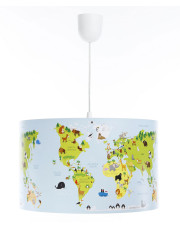 Dziecięca lampa wisząca mapa świata - A326-Luso w sklepie Edinos.pl