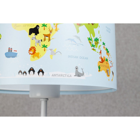 Lampka dla dzieci z mapą świata A327-Luso