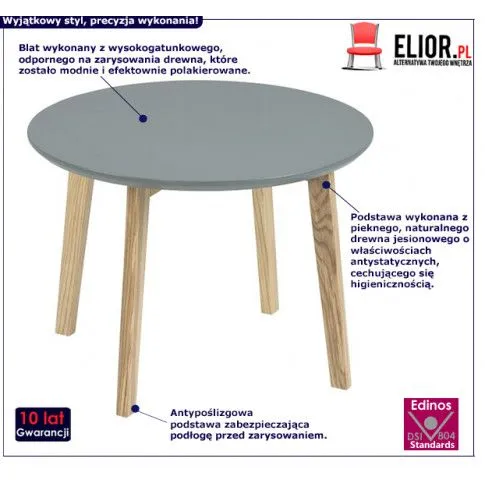 Fotografia Stolik kawowy Silius - szary z kategorii Stoliki kawowe