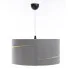 Szara lampa welurowa A338-Lurixa