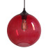 Okrągła lampa wisząca z czerwonym kloszem - Z045-Juva