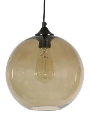 Lampa wisząca z brązowym kloszem - Z045-Juva