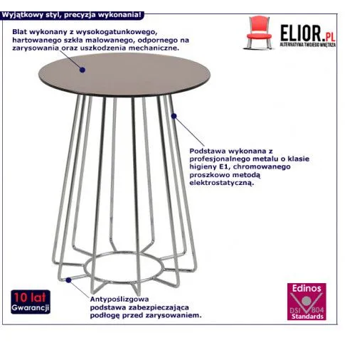 Fotografia Stolik kawowy Ognos - brązowy z kategorii Stoliki kawowe