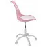 różowo białe krzesło obrotowe z regulacją do pokoju dziecięcego Fiti 3X