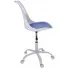 biało niebieskie krzesło do biurka na kółkach Fiti 3X