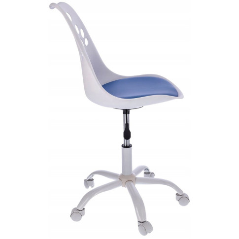 biało niebieskie krzesło do biurka na kółkach Fiti 3X