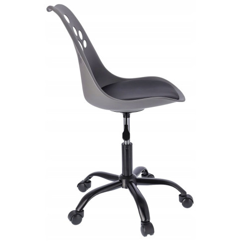 szaro czarne krzesło obrotowe do komputera Fiti 4X