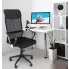 czarny ergonomiczny fotel komputerowy na kółkach do biura Egon