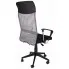czarno szary ergonomiczny fotel obrotowy do komputera Egon