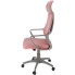 różowy nowoczesny fotel obrotowy ergonomiczny Uris
