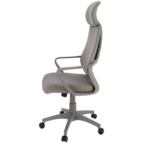 szare krzesło obrotowe młodzieżowe do nauki Uris