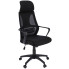 Czarne nowoczesne krzesło obrotowe - Uris