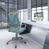 miętowy zielony fotel obrotowy ergonomiczny Uris wizualizacja