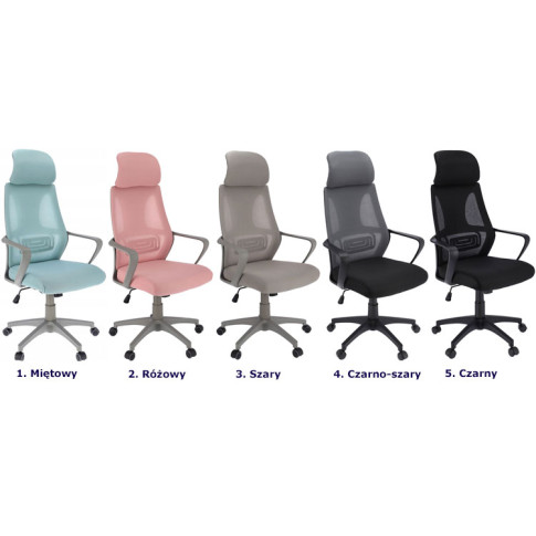 kolory ergonomicznego fotela obrotowego do biura Uris