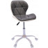 szaro białe krzesło tapicerowane nowoczesne skóra ekologiczna Igos 3X