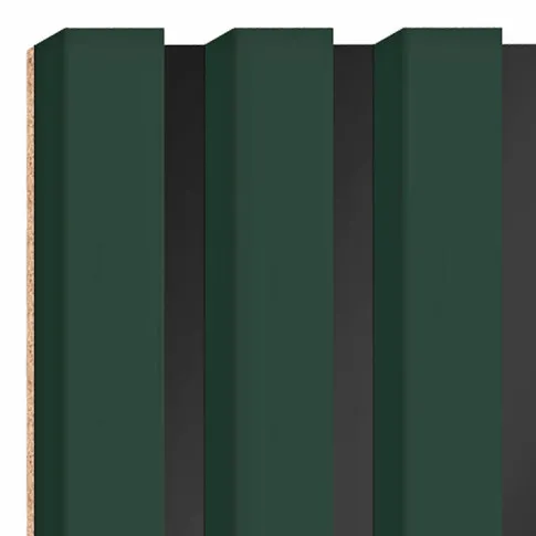 Lamele butelkowa zieleń na płycie Parvat