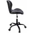 czarne pikowane krzesło obrotowe do biurka Igos 4X