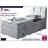 Fotografia Jednoosobowe łóżko boxspring z szufladami na pościel Utox 90x200 - 25 kolorów z kategorii Łóżka kontynentalne