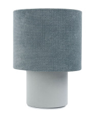 Niebieska abażurowa lampka nocna tuba - A339-Agma