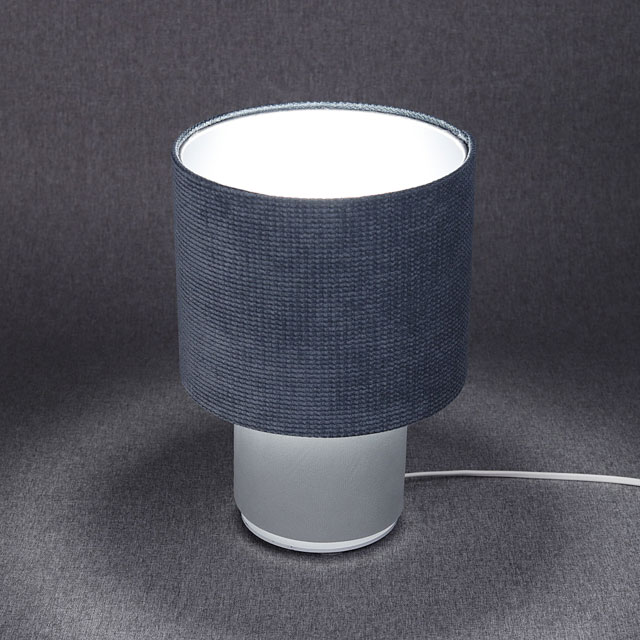 Niebieska welurowa lampka nocna H923-Gavina