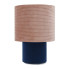 Granatowo-różowa lampa stołowa welurowa - A339-Agma